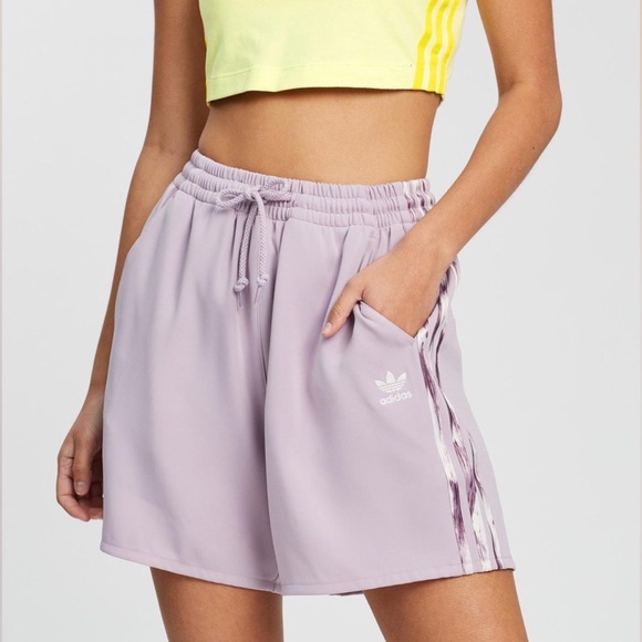 adidas lilac shorts